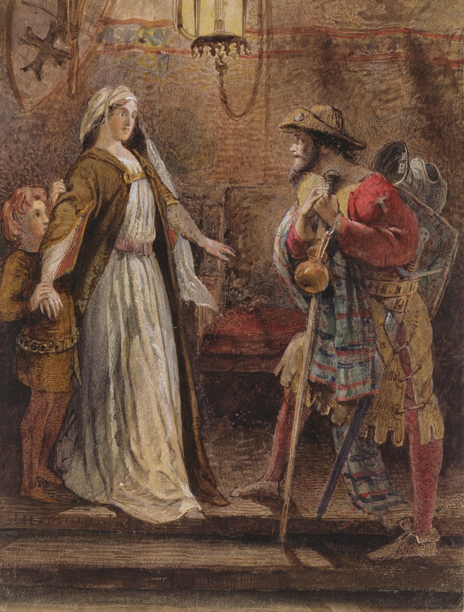 Rückkehr vom langen Kreuzzug, 1861 von William Bell Scott