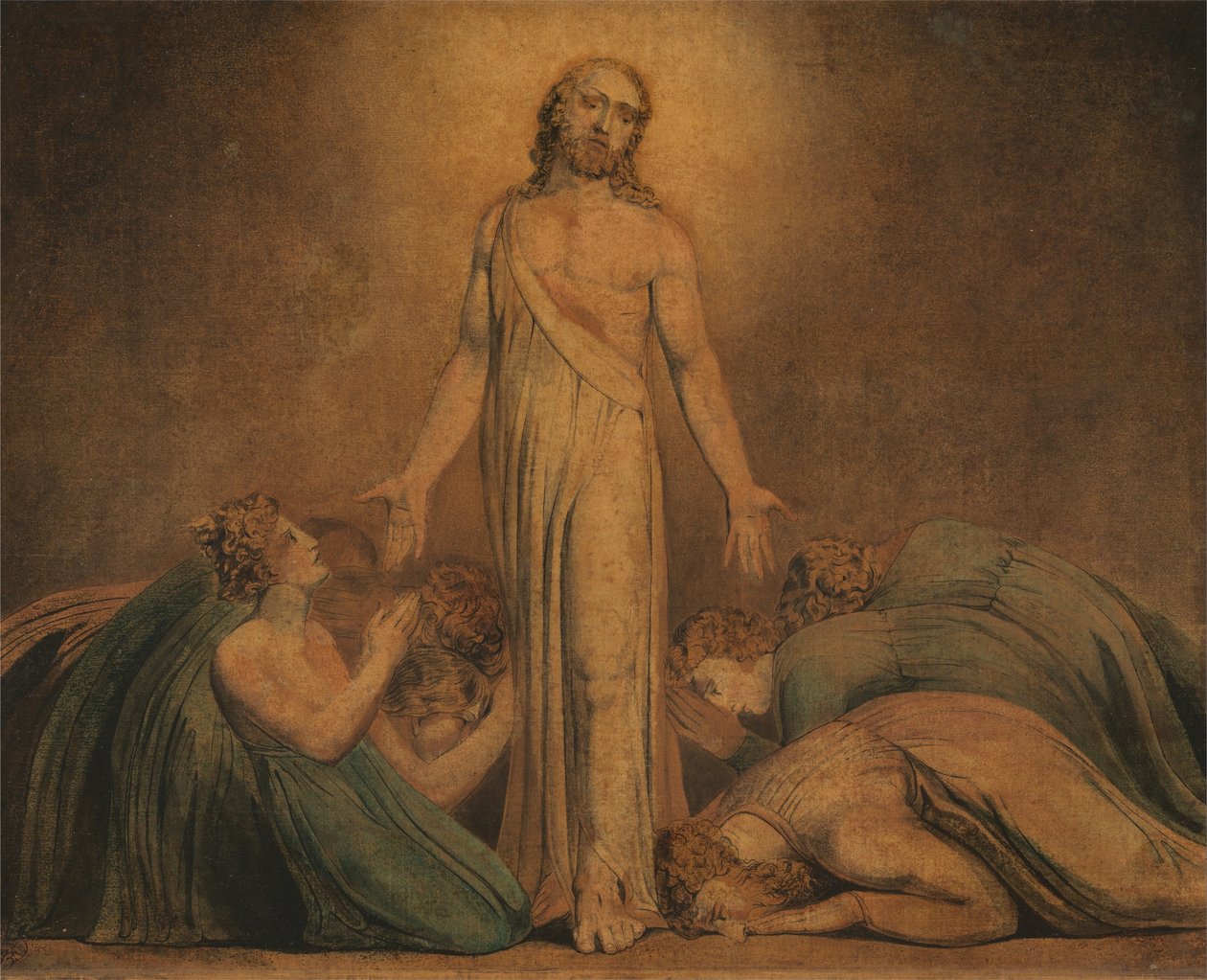 Christus erscheint den Aposteln nach der Auferstehung von William Blake