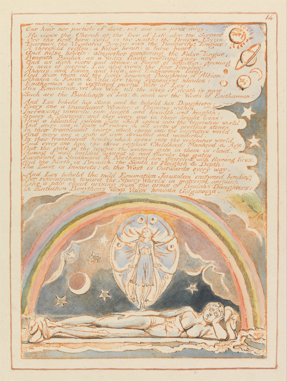 Jerusalem, Tafel 14 von William Blake