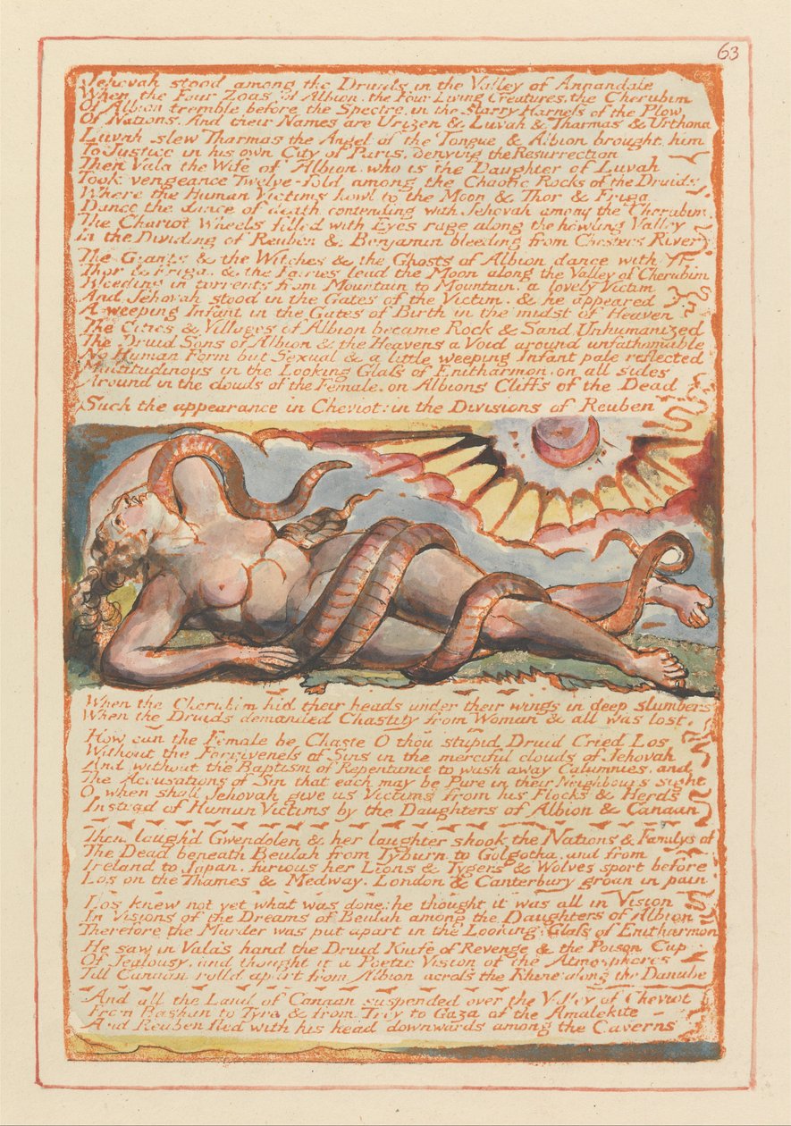 Jerusalem, Platte 63 von William Blake