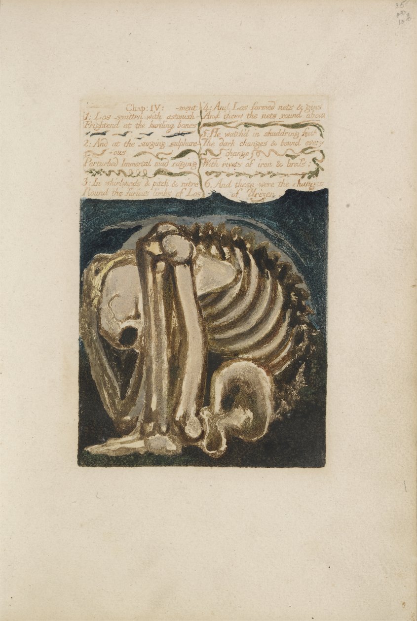 Los von Erstaunen getroffen..., Platte 12 aus Das Erste Buch von Urizen, 1794 von William Blake