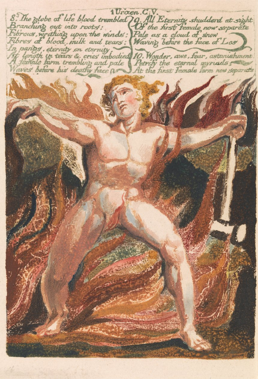 Das erste Buch von Urizen, Tafel 15 von William Blake