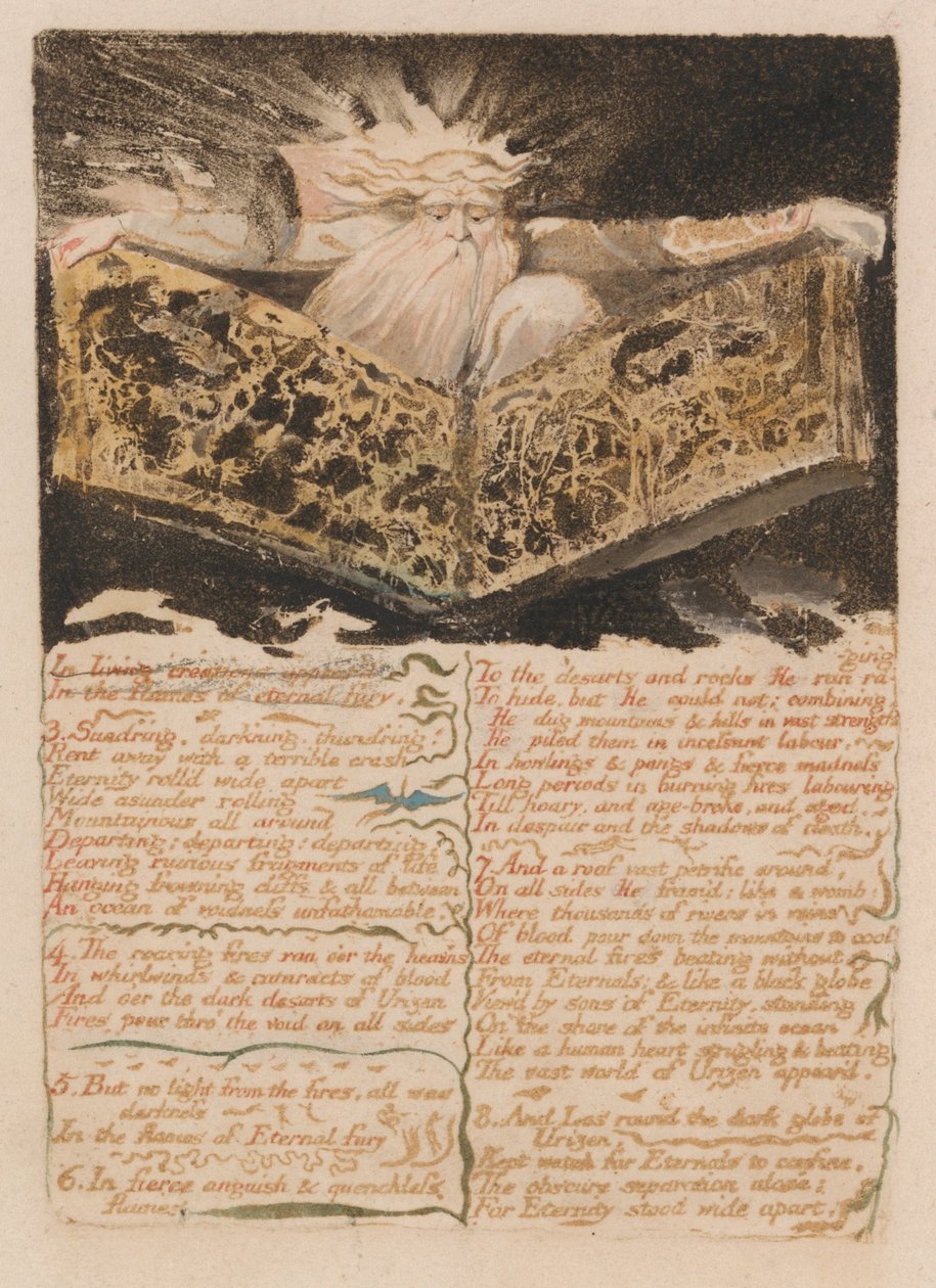 Das erste Buch von Urizen, Tafel 8 von William Blake