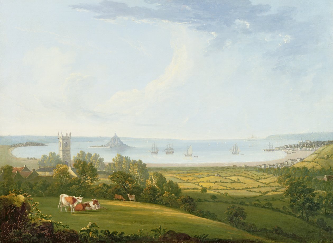 Mounts Bay von Ludgvan, 1790 von William Brooks