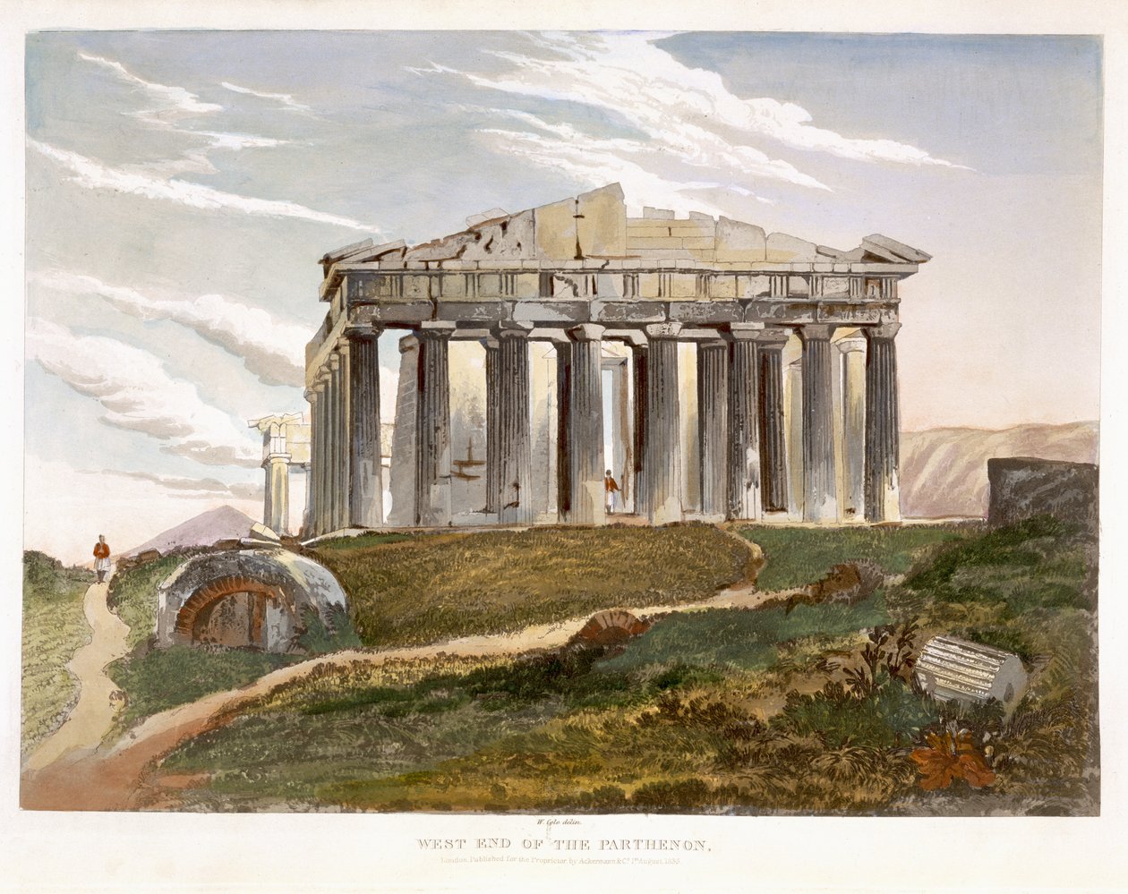 Westende des Parthenon, aus 