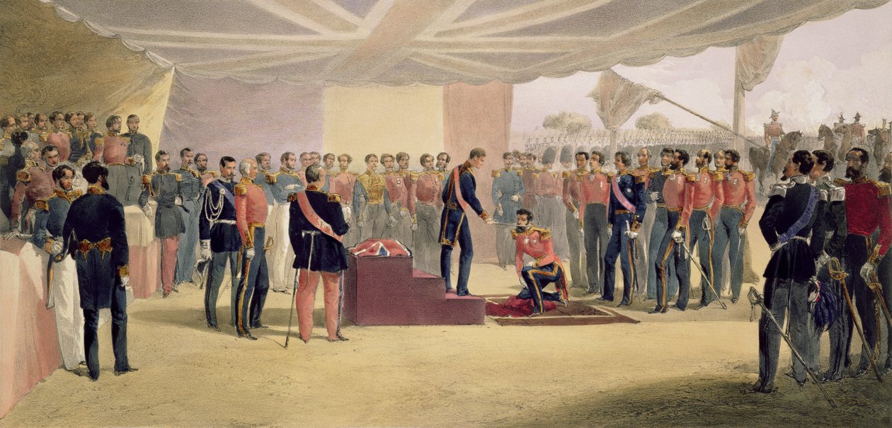 Die Investitur des Ordens des Bades, Platte aus 