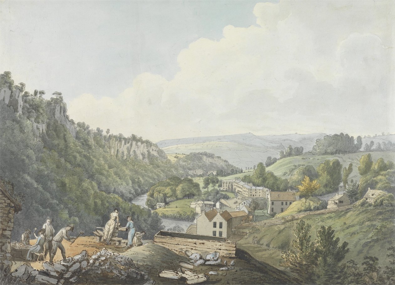 Matlock Baths, Derbyshire, ca. 1789 von William Day