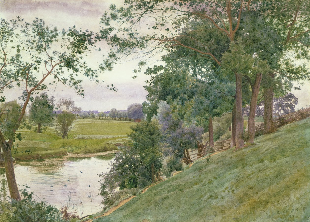 Eine ruhige Ecke von William Fraser Garden: Kunstdruck