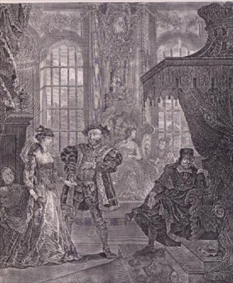 König Heinrich der Achte und Anna Bullen von William Hogarth