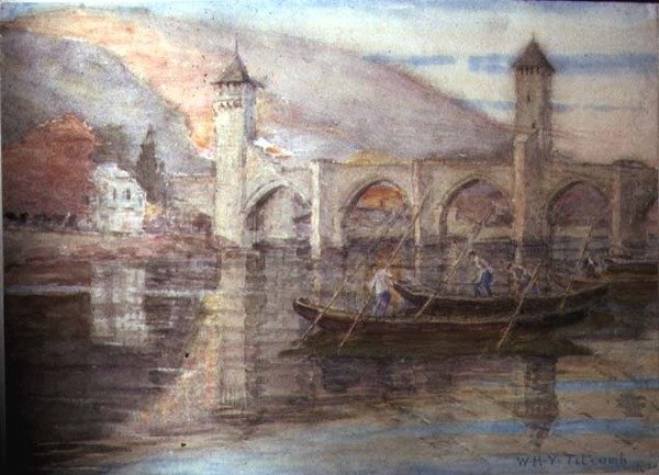 Pont Valentré, Cahors von William Holt Yates Titcomb