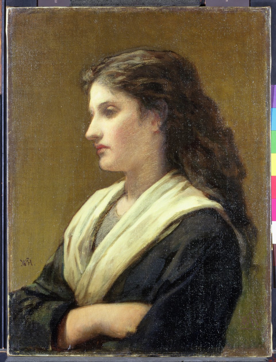 Studie eines Frauenkopfes: Idealbild einer Frau von William Morris