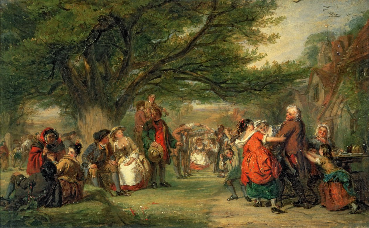 Dorffest von William Powell Frith: hochwertiger Kunstdruck