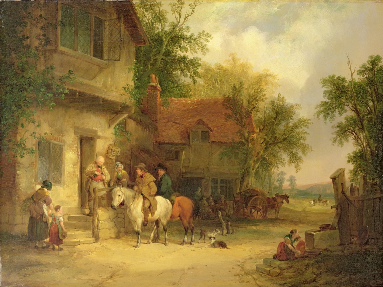 Ein Gasthaus am Waldrand, 1841 von William Snr. Shayer