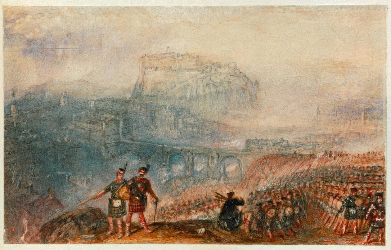 Edinburgh Castle: Marsch der Highlander von Joseph Mallord William Turner