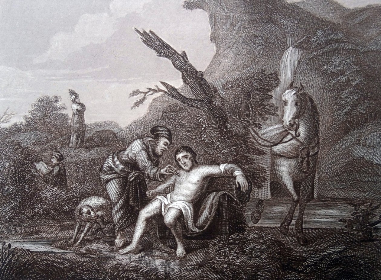 Der barmherzige Samariter von William (after) Hogarth