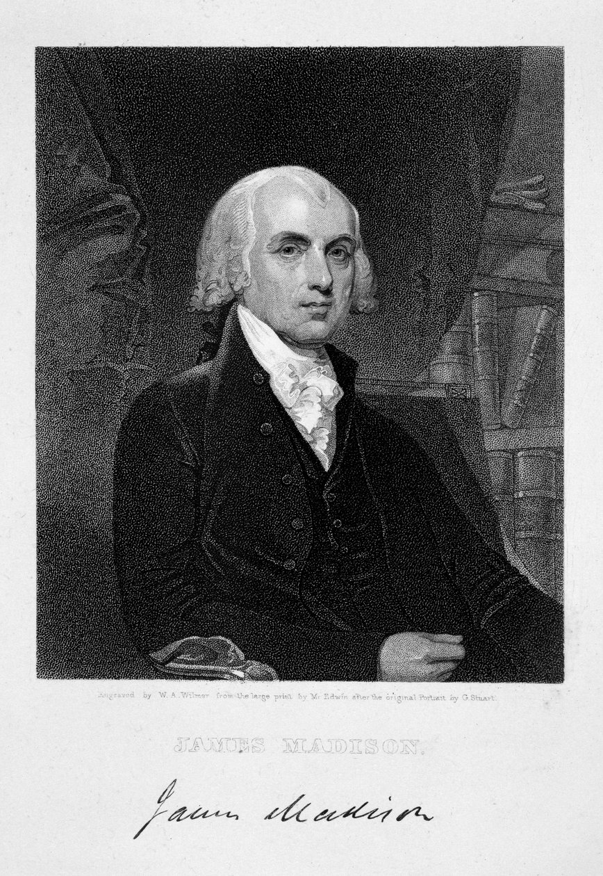 James Madison, 4. Präsident der Vereinigten Staaten von Amerika von William A Wilmer