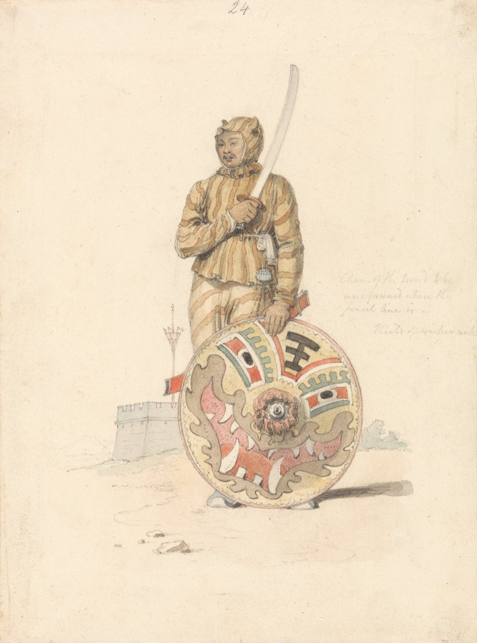 Ein chinesischer Krieger von William Alexander
