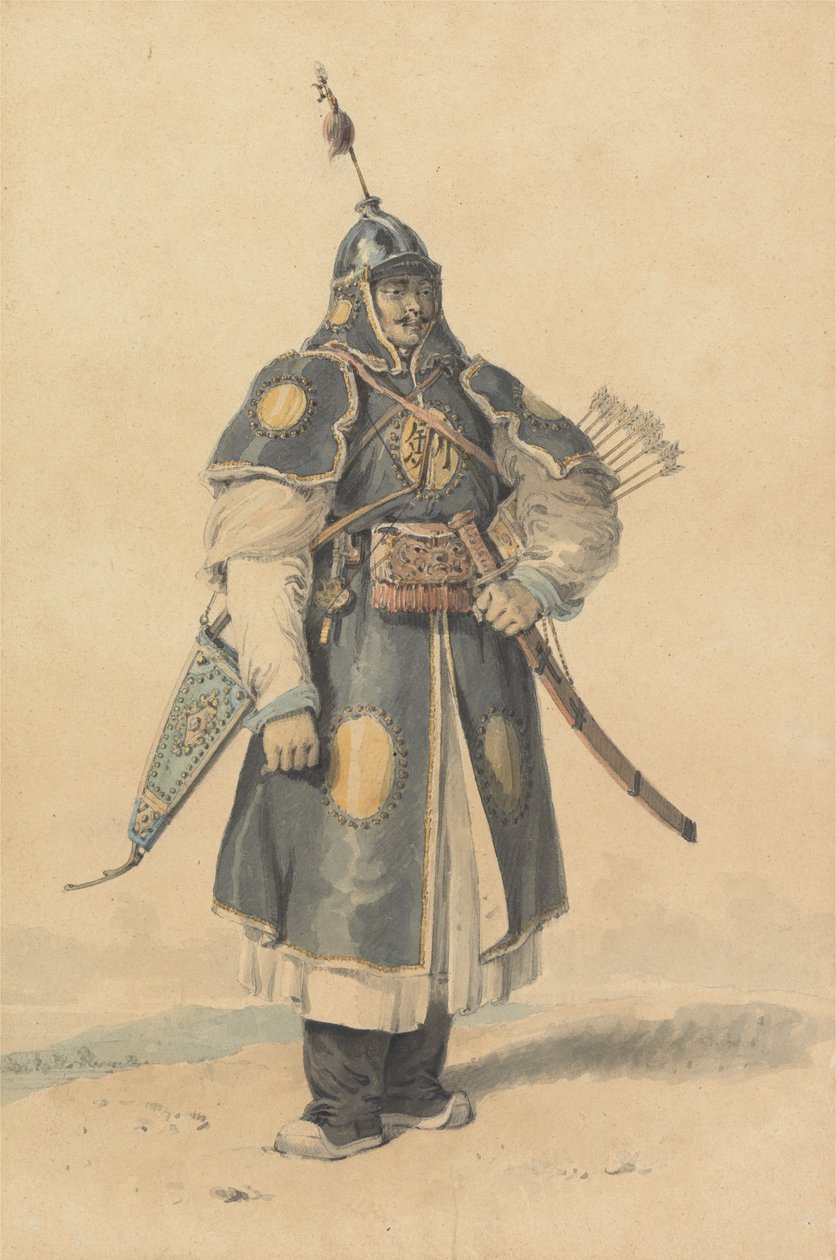 Porträt eines chinesischen Soldaten von William Alexander