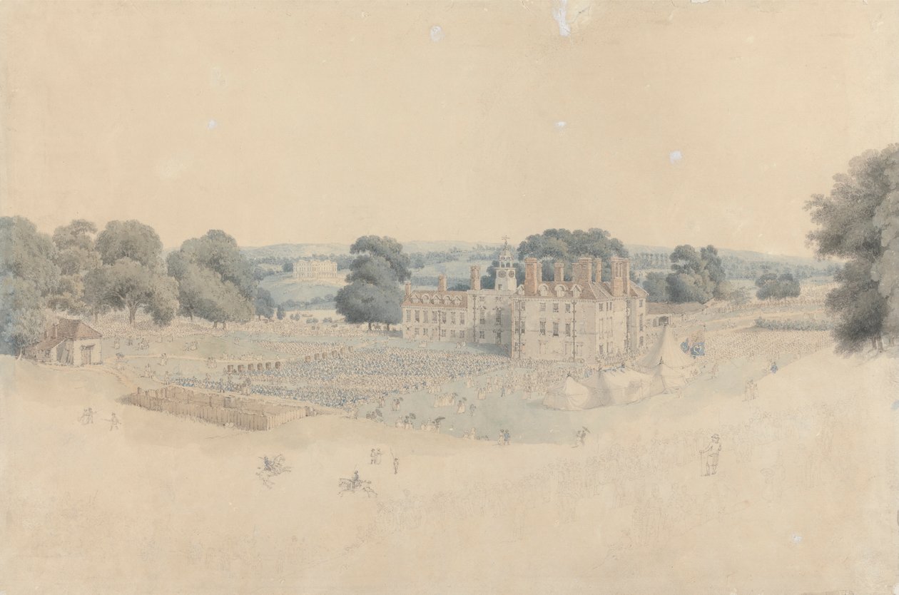 Das Abendessen im Mote Park, Maidstone, nach der königlichen Überprüfung der Kentish Volunteers von William Alexander