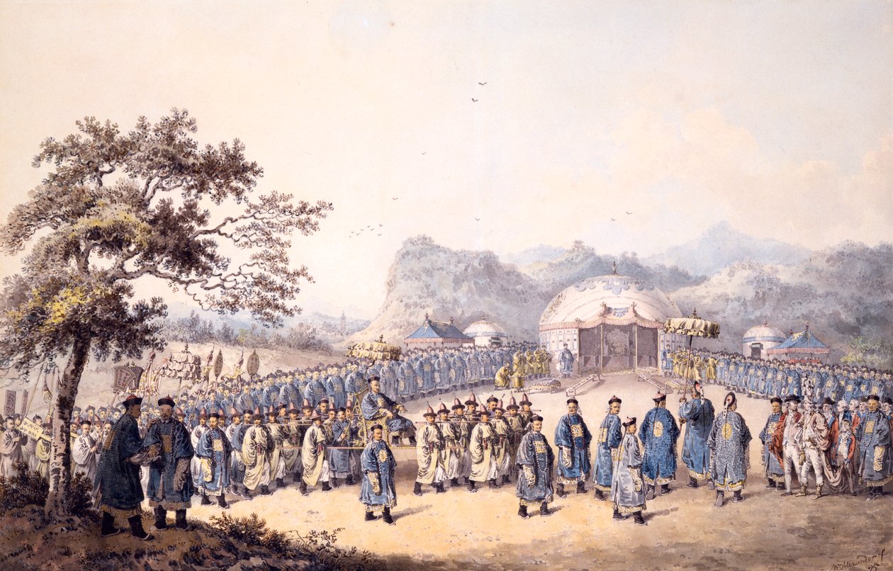 Der Kaiser von China empfängt die Gesandtschaft von Lord Macartney von William Alexander