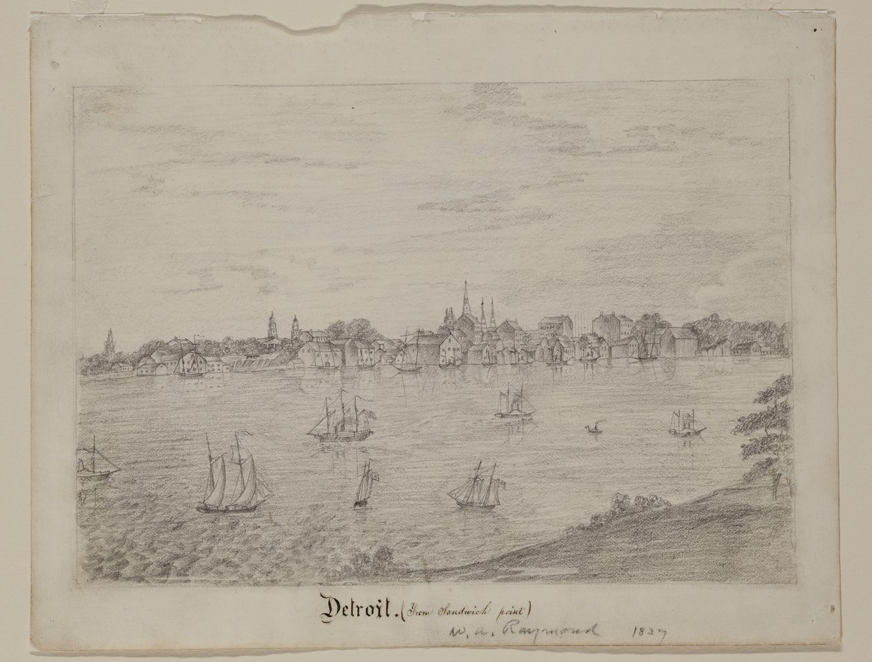 Detroit, ca. 1837 von William Asa Raymond