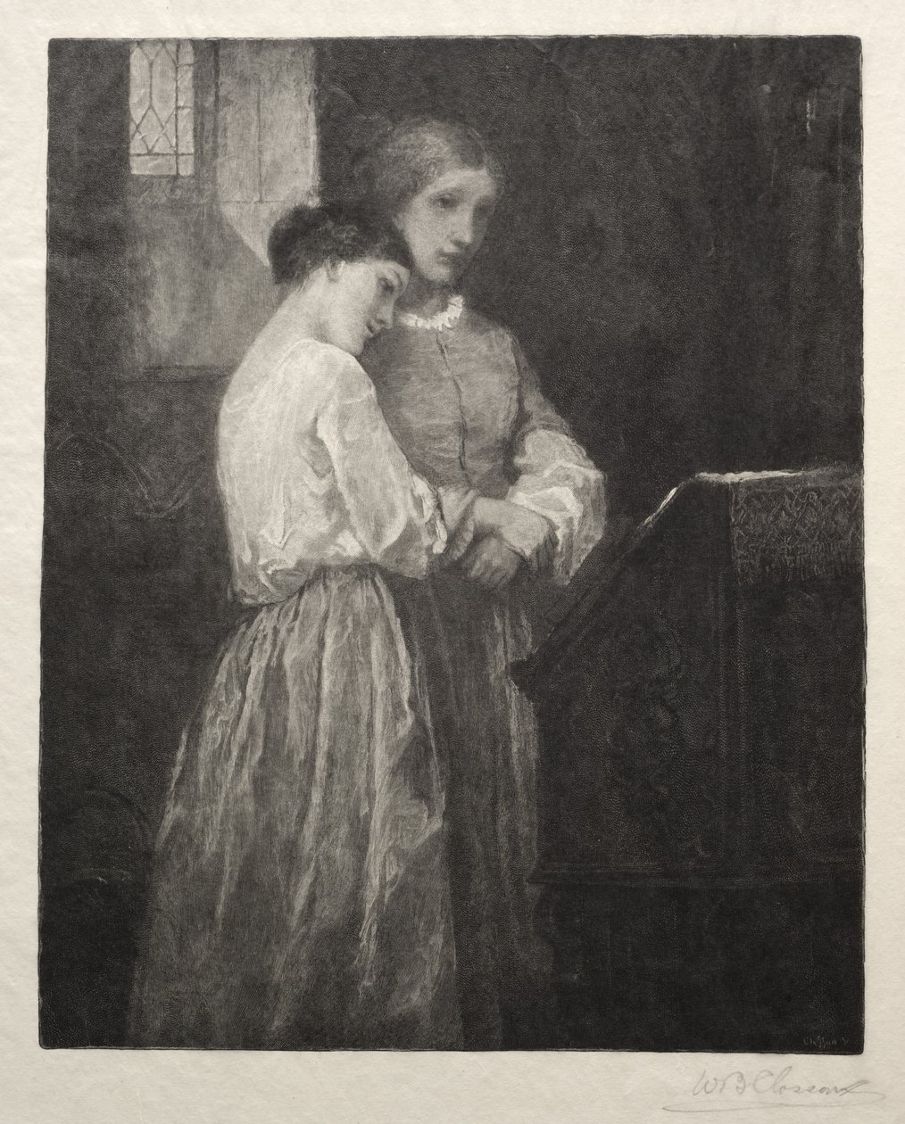 Die Zuhörer, 1887 von William Baxter Palmer Closson