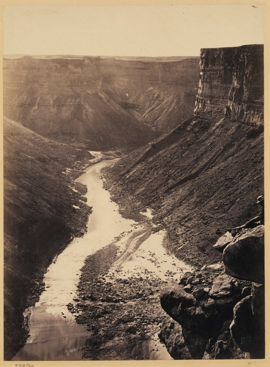 Grand Canyon, Colorado River, nahe Paria Creek, Blick nach Westen von William Bell