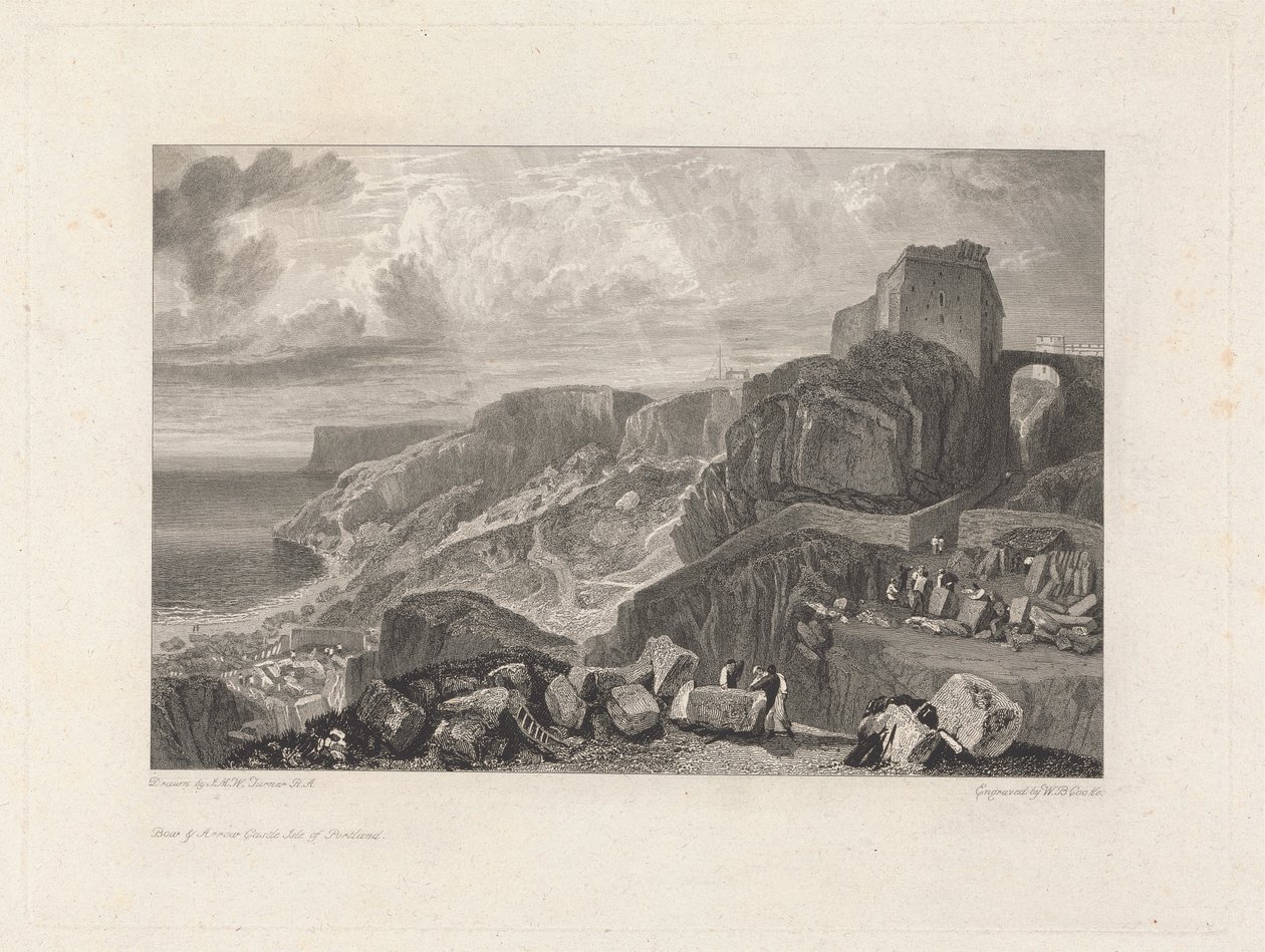 Bogen- und Pfeilschloss, Isle of Portland von William Bernard Cooke