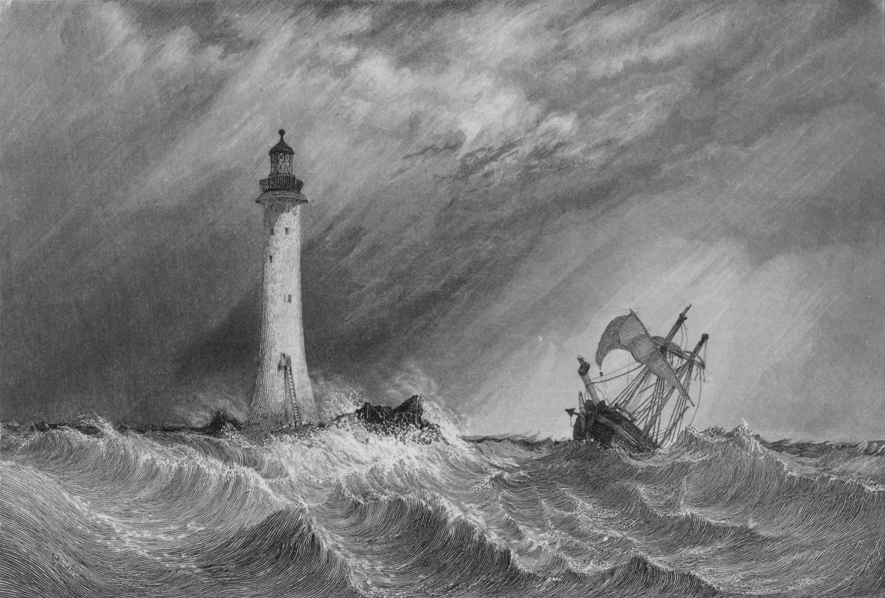 Eddystone-Leuchtturm, 1836 von William Bernard Cooke