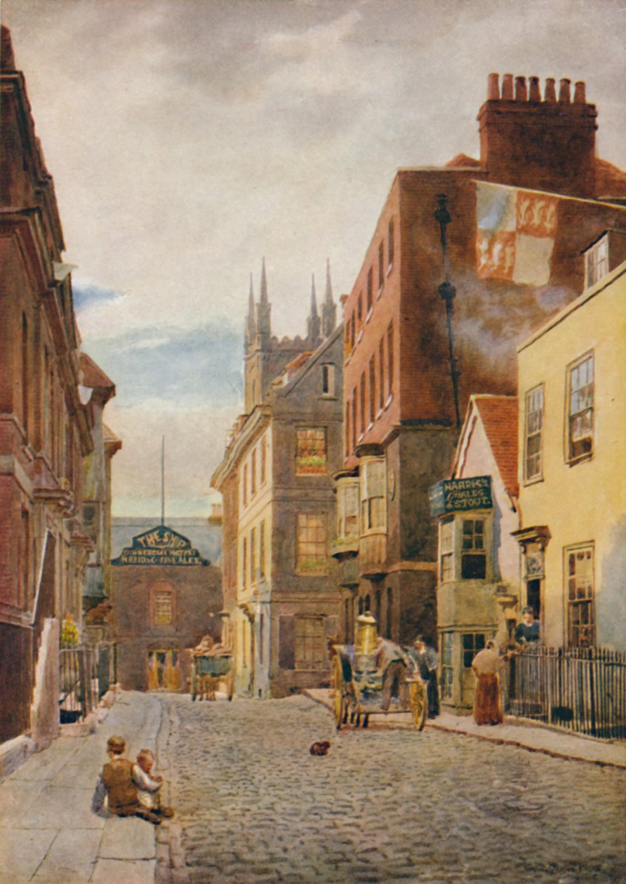 Church Street, Blick nach Süden, ca. 1900 von William Biscombe Gardner