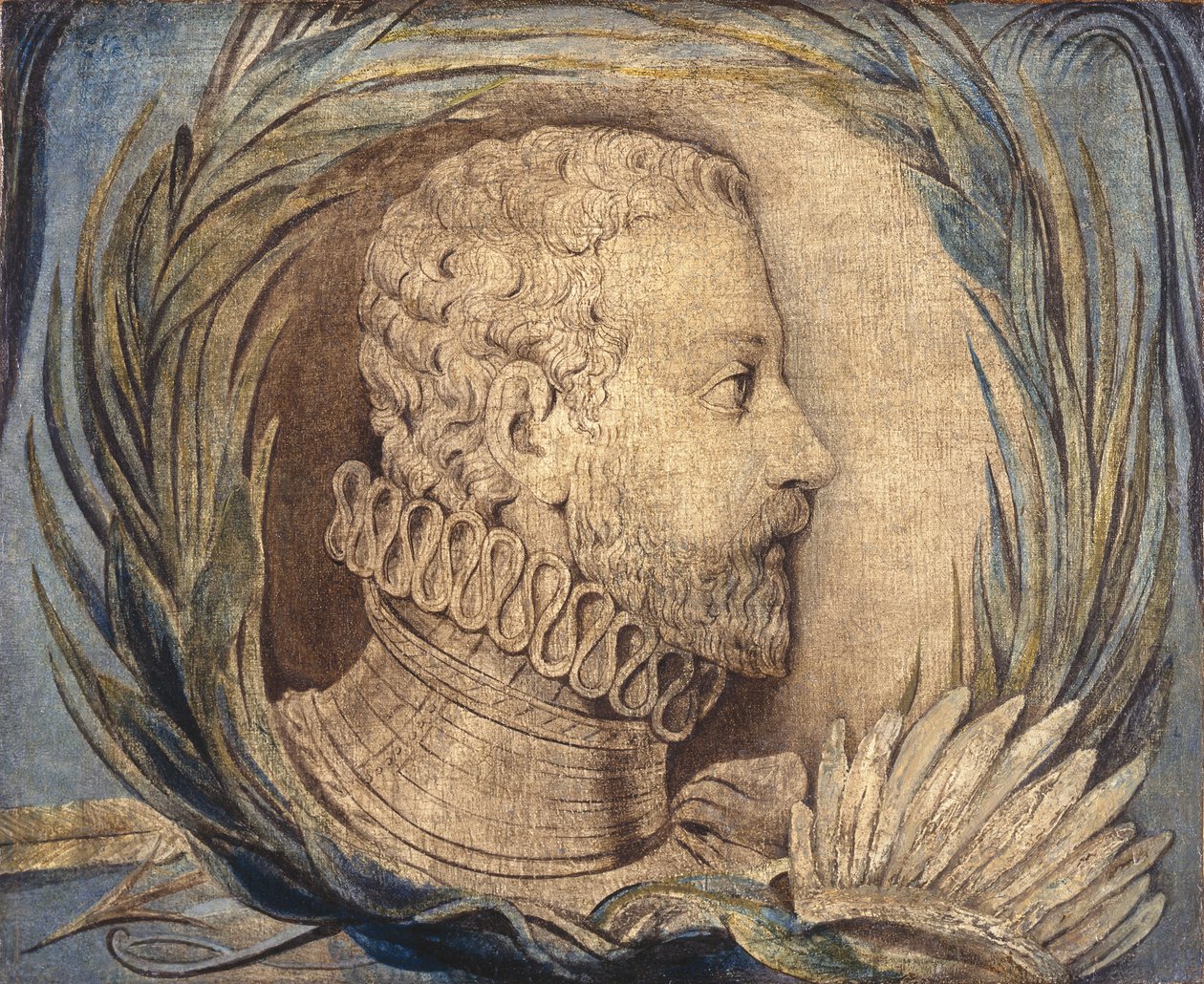 Alonso de Ercilla y Zúñiga, um 1800 von William Blake