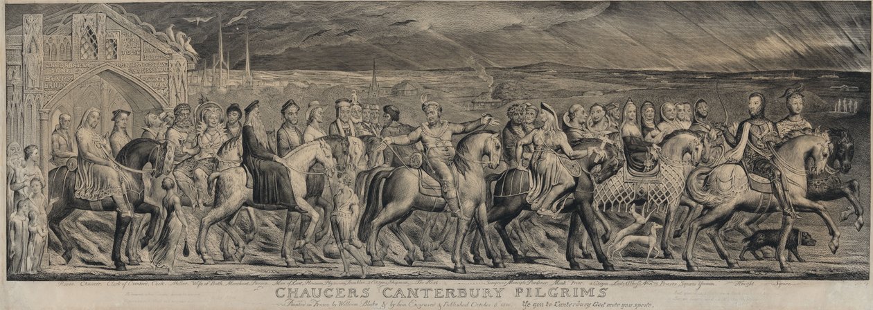 Chaucers Canterbury Pilger von William Blake
