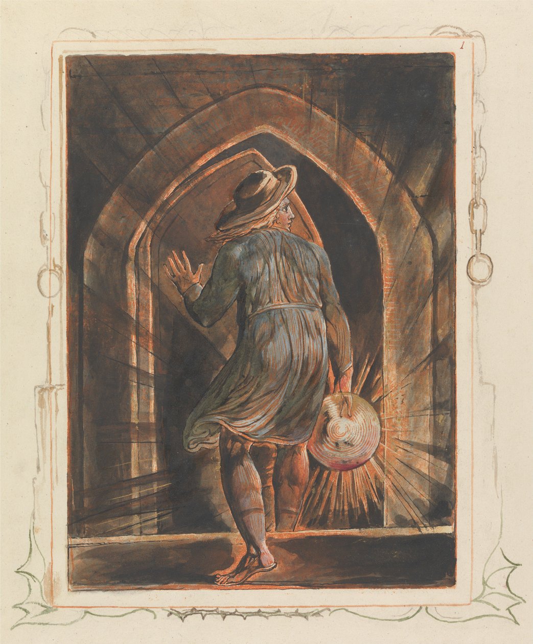 Jerusalem, Frontispiz (Tafel 1) von William Blake