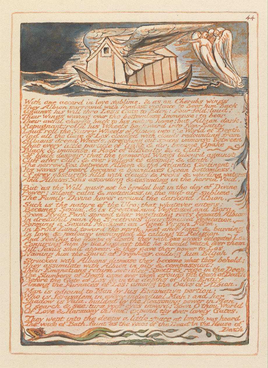 Jerusalem, Platte 44 von William Blake