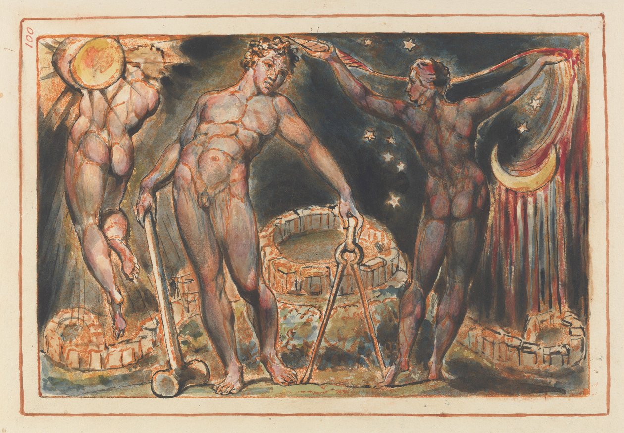 Jerusalem, Schlussvignette (Tafel 100) von William Blake