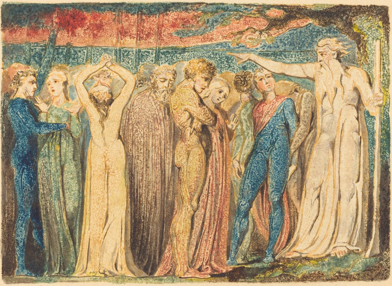 Joseph von Arimathäa predigt den Briten, ca. 1794-1796 von William Blake