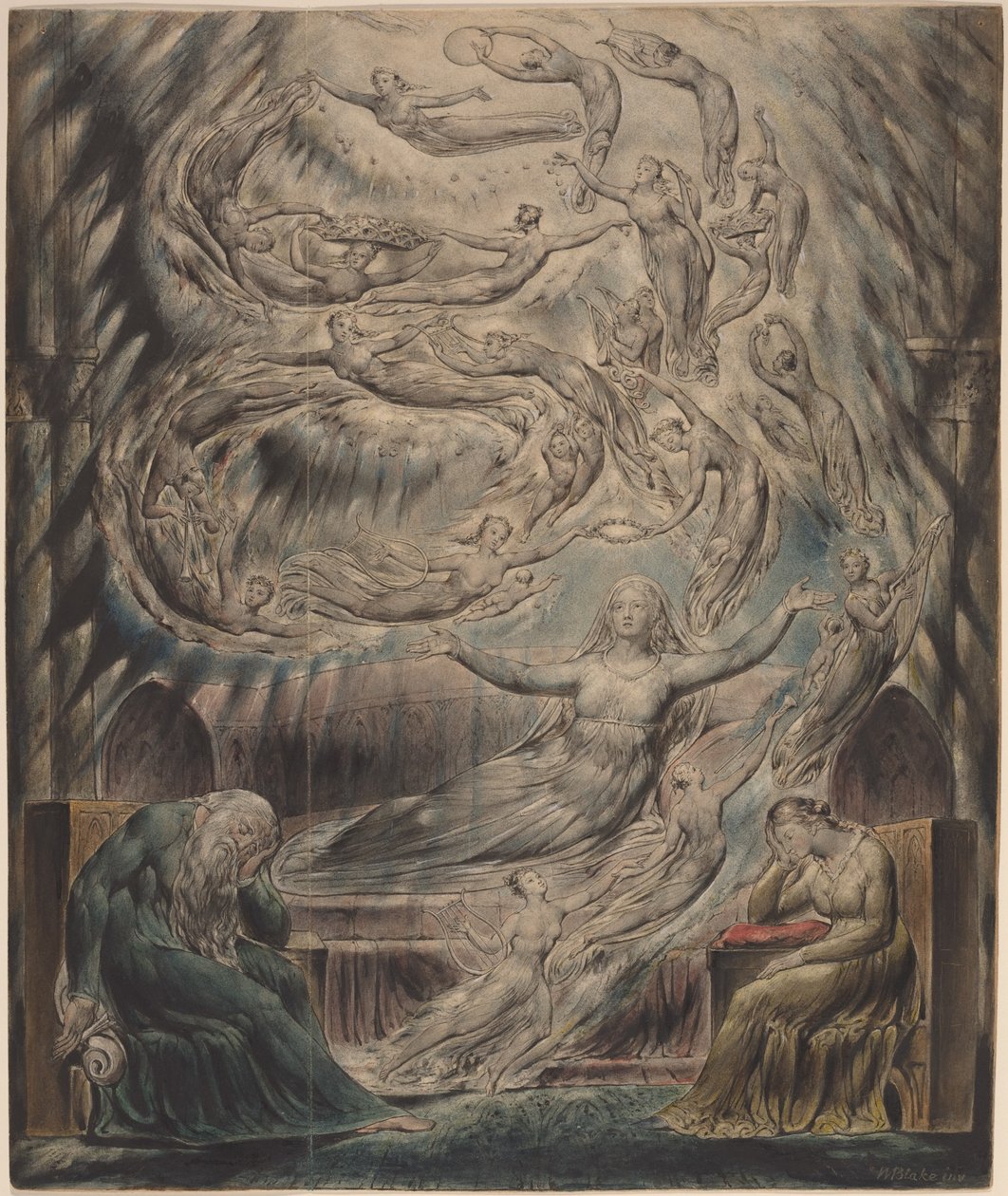 Königin Katherines Traum von William Blake