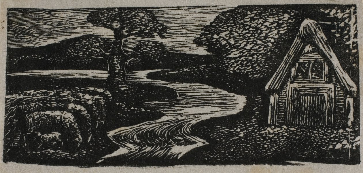 Sabrinas silberner Fluss, aus den Pastoralen von Virgil von William Blake