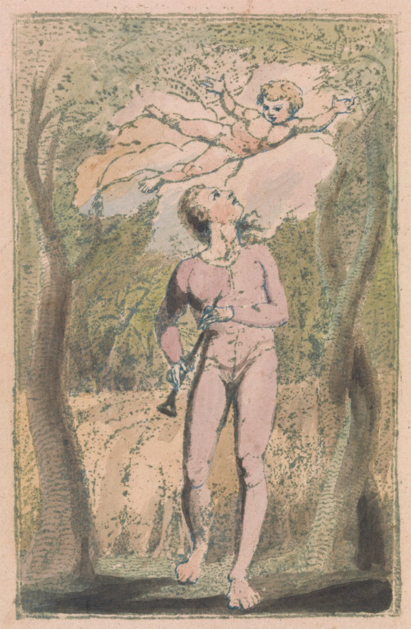 Songs of Innocence and of Experience, Platte 1, Innocence Frontispiz (Bentley 2) von William Blake