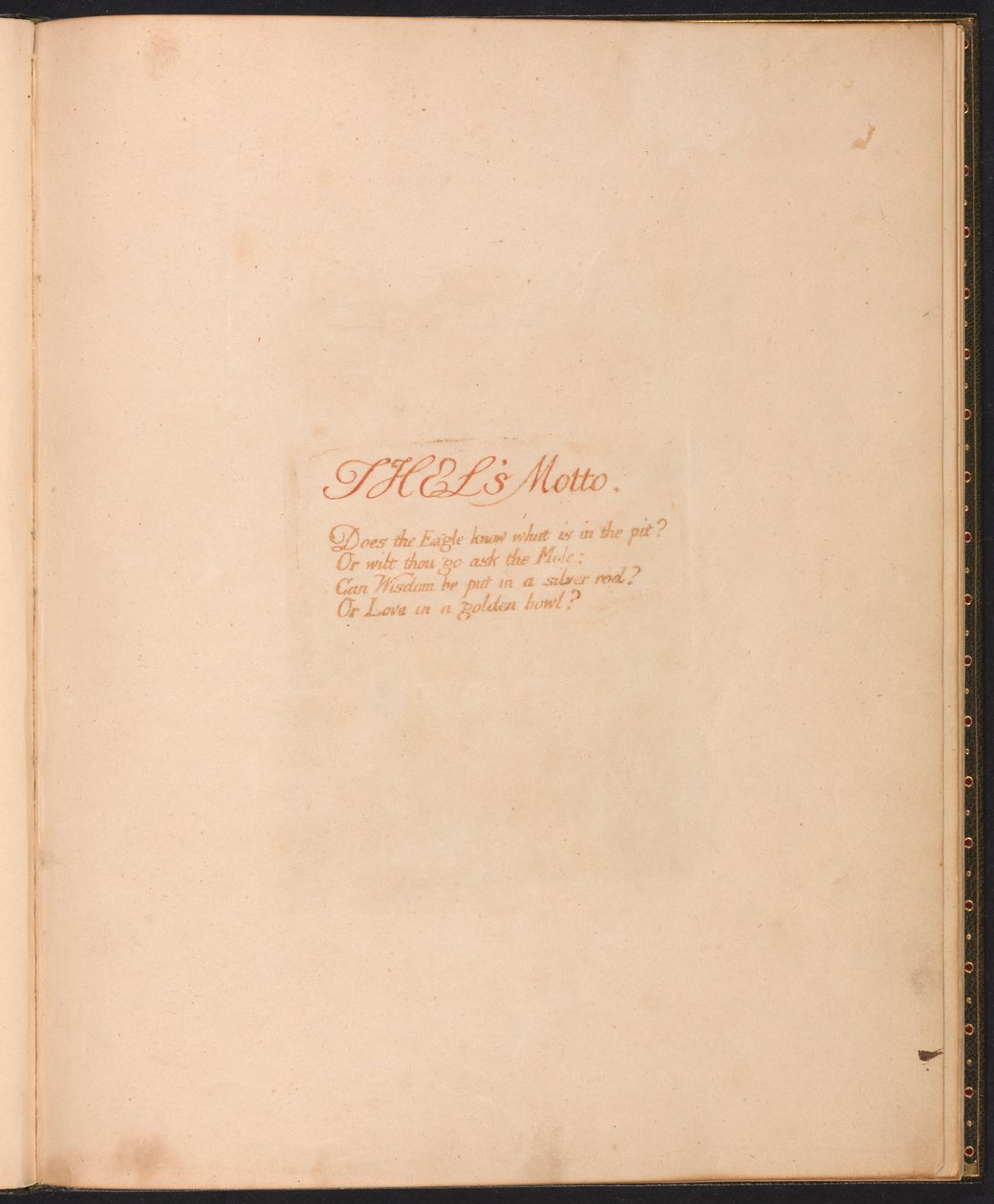Das Buch Thel, Tafel 1, Thels Motto... von William Blake