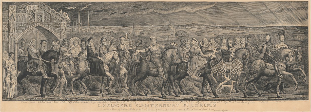 Die Canterbury Pilger von William Blake