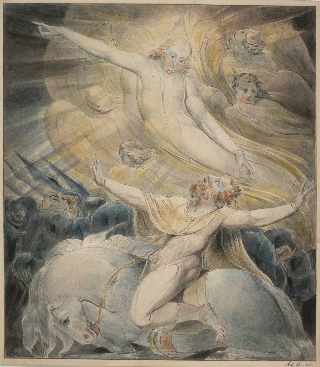 Die Bekehrung des Saulus von William Blake