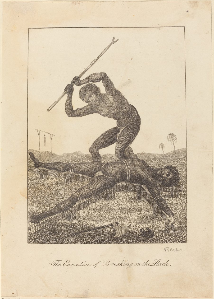 Die Hinrichtung durch das Radbrechen von William Blake