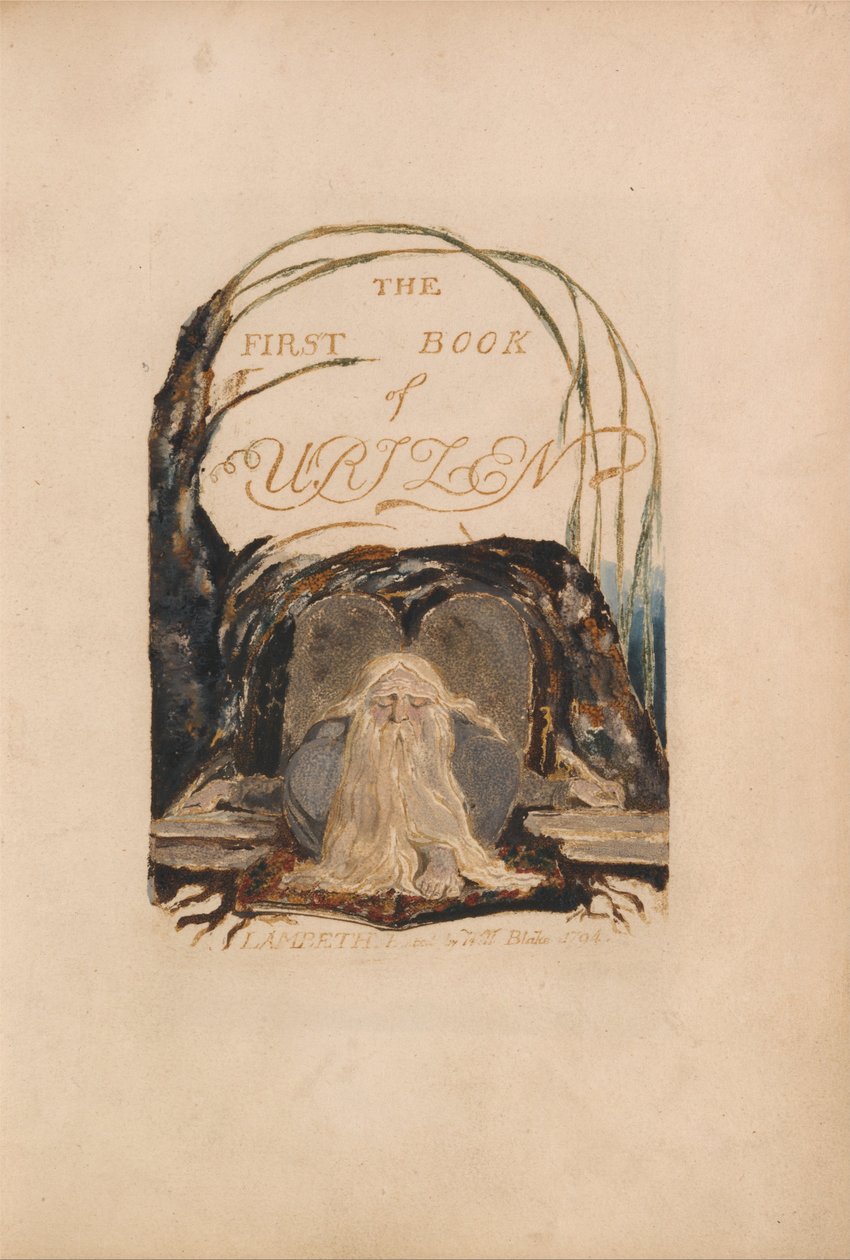 Das erste Buch von Urizen, Tafel 1 von William Blake