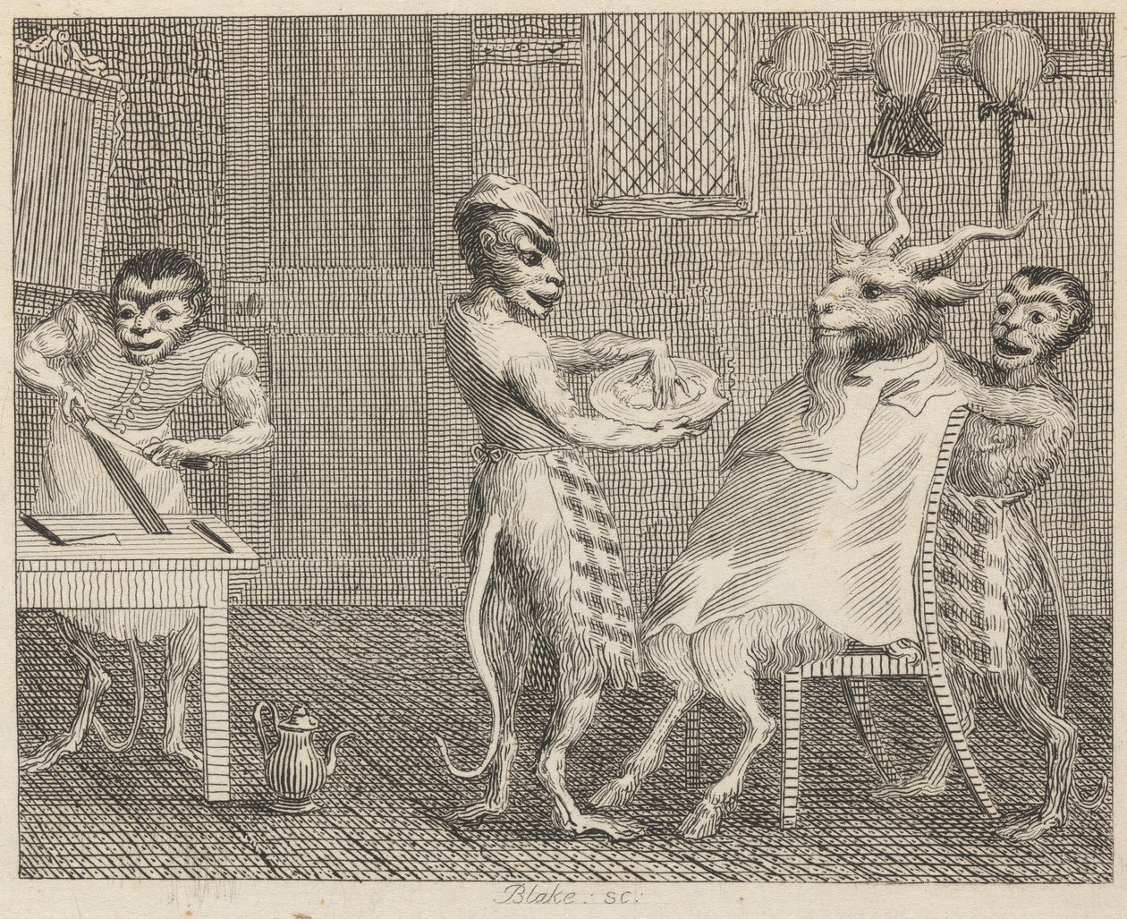 Die Ziege ohne Bart von William Blake