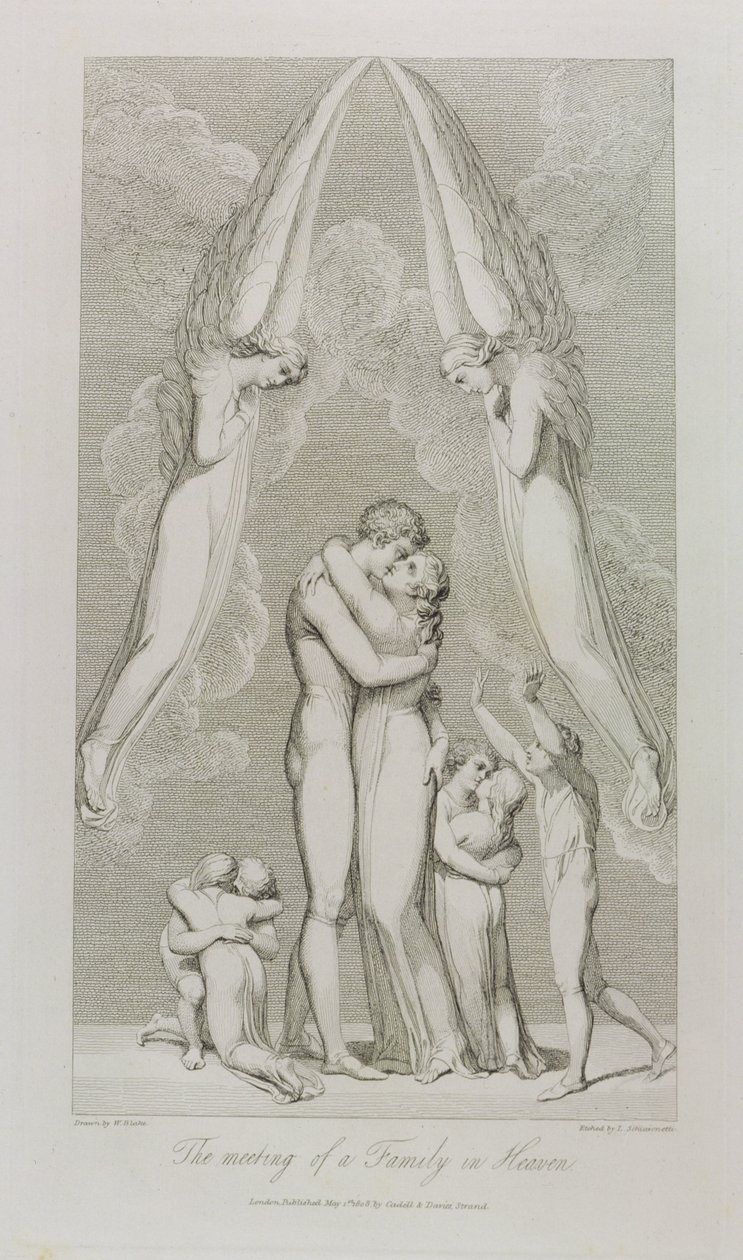 Das Treffen einer Familie im Himmel, Tafel 4, Illustration aus 