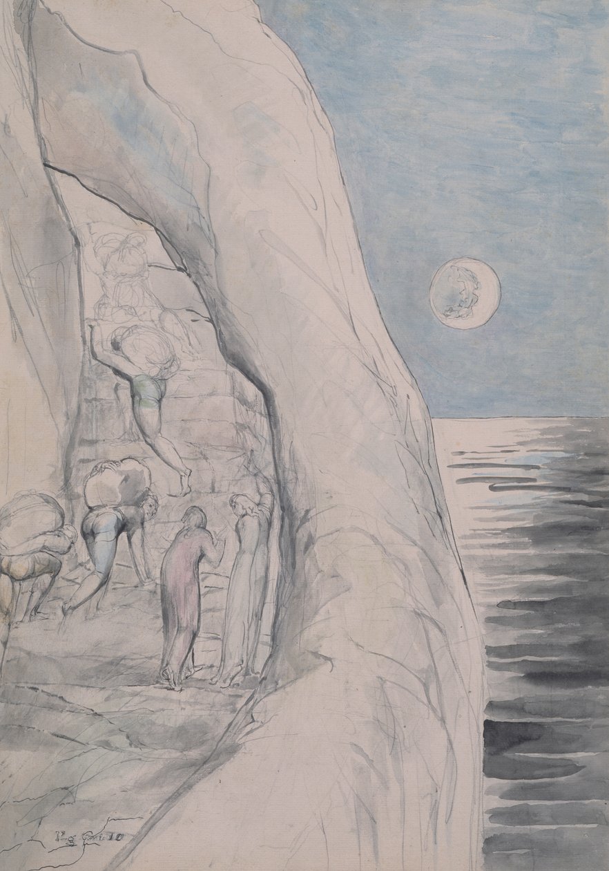 Die Stolzen unter ihren enormen Lasten, 1824-27 von William Blake