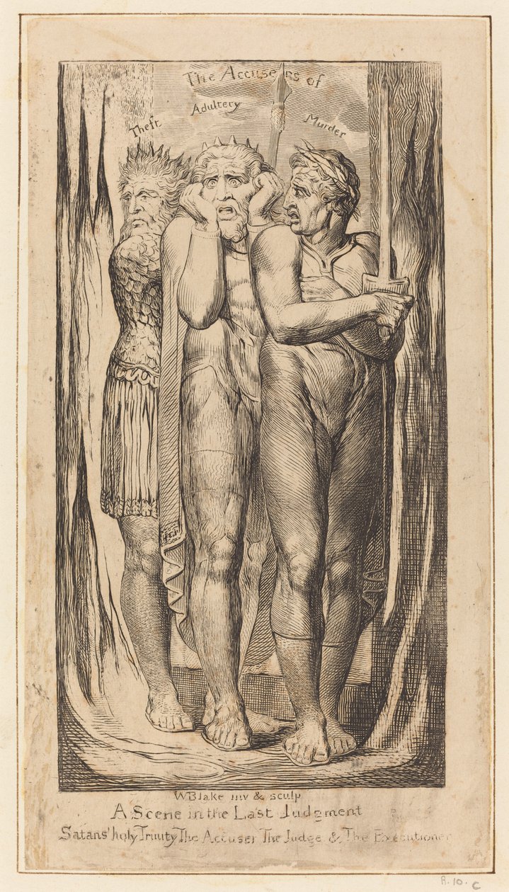 Krieg (Die Ankläger von Diebstahl, Ehebruch, Mord) von William Blake
