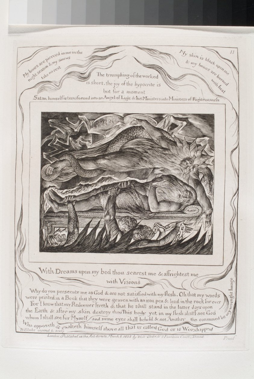 Mit Träumen auf meinem Bett erschreckst du mich von William Blake