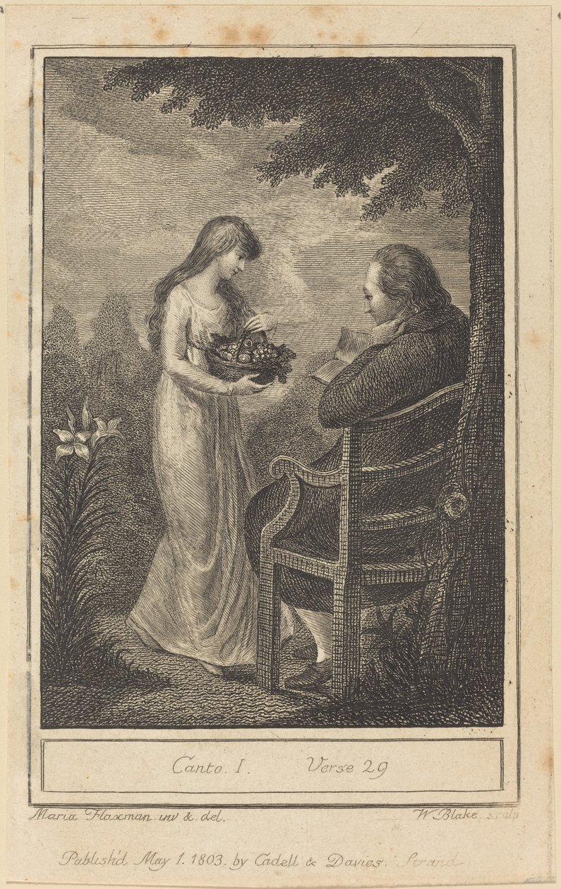 Gesang I, Vers 29 von William Blake after Mary Ann Flaxman